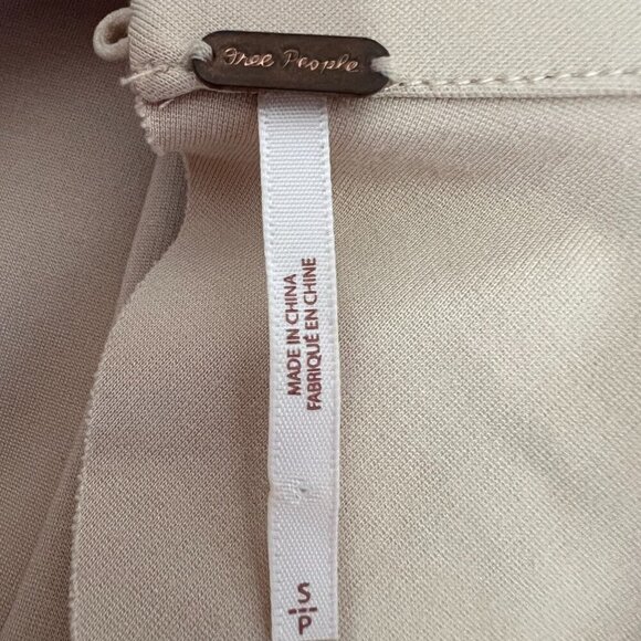 Free People Womens Cocktail Dress Sweet Talk Off The Shoulder Mini Taupe Size S - Picture 12 of 14